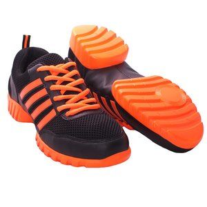 Lightweight Dance Sneakers Split Sole Orange Neon